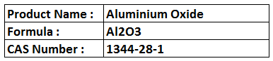 Aluminium Oxide - Al2O3 White Density 3.97 g/cmÂ³ Heat Resistant Abrasive Insulator