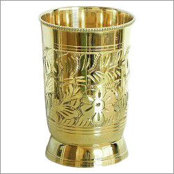Metallic Brass Glass