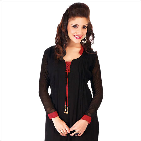 Black Georgette Kurti