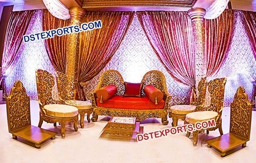 Heavy Carved Mandap Chairs