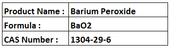Barium Peroxide - BaO2 White Solid, 4.96 g/cm³ Density, Melting Point 450 °C | Strong Oxidizer, Versatile Uses