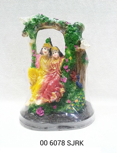 Radha Krishna Idol - Ceramic, 711.2 Millimeter Height | Durable, Indian Religious Style, Temple Theme