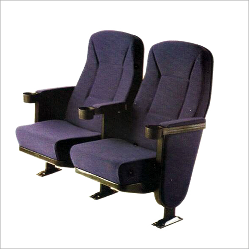 Tip Up Chair - Steel Frame, Variable Size, Purple | Space Saving, Tip-Up Function, Comfortable Seating