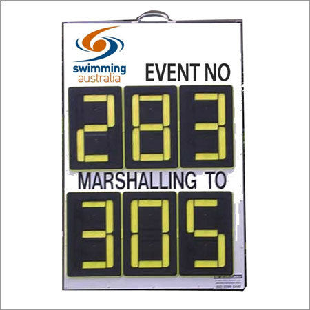 Digit A Frame Swimming Marshalling Scoreboards Dimension L W H X X Millimeter Mm