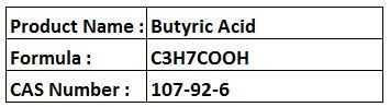 Butyric Acid - Formula C3H7COOH, Boiling Point 163-164 °C | High Purity, Ester Preparation, Versatile Use