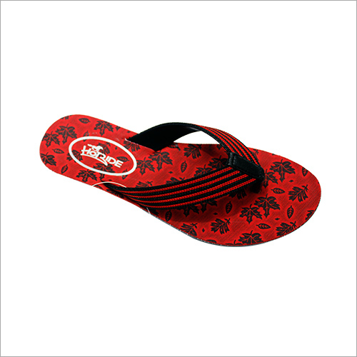 Red Ladies Casual Slipper