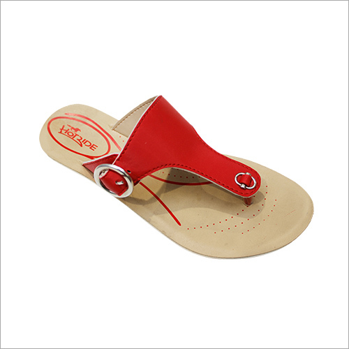 Red Pvc Ladies Slipper