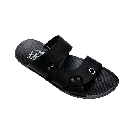 Men's Black Sandal - PU Outsole, Size 6-11 | Versatile for Formal & Casual Wear, Comfortable Fluffy Sole, Easy to Clean and Maintain