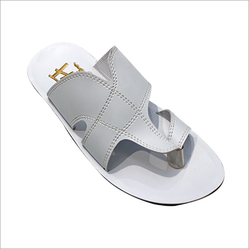 Pu Men'S White Slipper