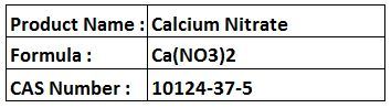Calcium Nitrate