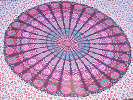 Pink Mandala Beach Throws