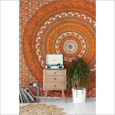 Tapestry Orange Ombre Wall Hangings
