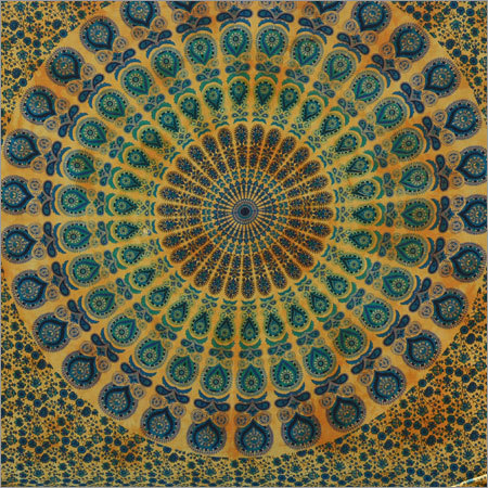 Orange Mandala Wall Hangings
