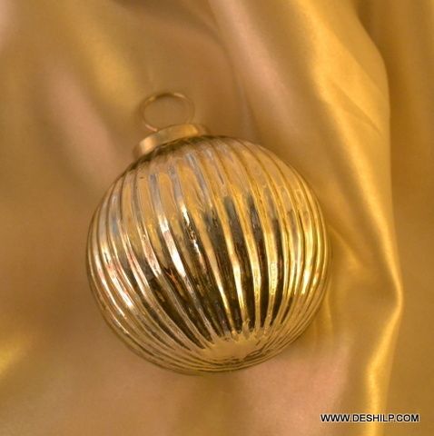 Golden Christmas Ornaments Candies Decor