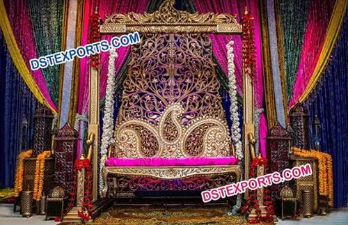 Decorated Wooden Carved Swing