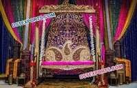 Decorated Wooden Carved Swing