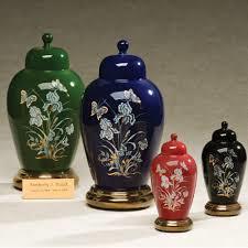 PAINTED CREMATION URNS IN DIFFERENT COLOURS