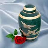 FLYING DOVE BRASS CREMATION URN