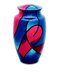 BLUE& PINK CREMATION URN