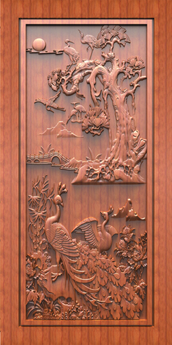 Carving Door Print Skin