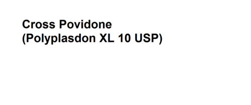 Cross Povidone (Polyplasdon XL 10 USP)