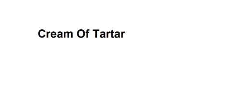 Cream Of Tartar