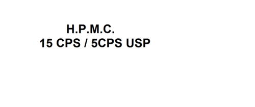H.P.M.C. 15 CPS / 5CPS USP