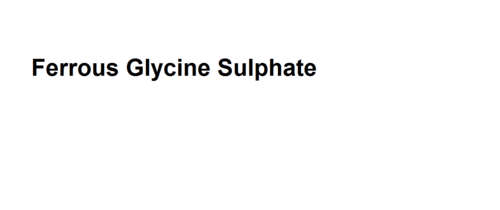 Ferrous Glycine Sulphate
