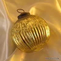 Yellow Glass Disco Ball Christmas Ornaments Party & Occasions Christmas Decor Christmas Tree Decorations