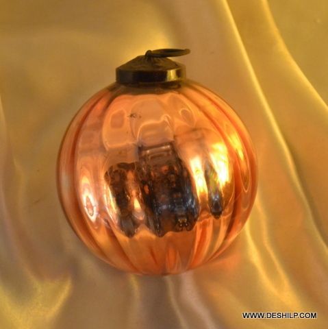 Gold Glass Ball Table Top Finials Ball Christmas Ornament