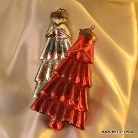 Silver Christmas Ornaments,Festival Party Ornaments,Christmas Accessorie For Home Decoration - Color: Red And Golden