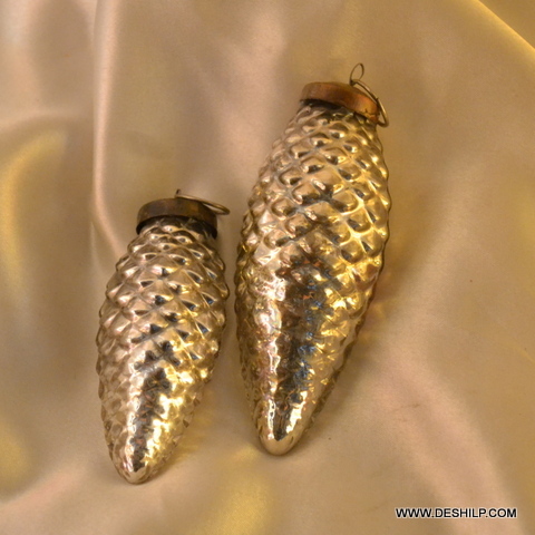 Artificial Silver Christmas Ornaments,Festival Party Ornaments,Christmas Accessorie - Color: Golden