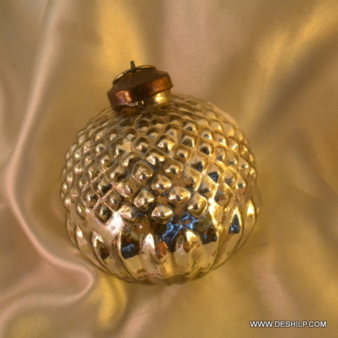 Round SILVER CHRISTMAS ORNAMENTS,FESTIVAL PARTY ORNAMENTS,CHRISTMAS ACCESSORIE