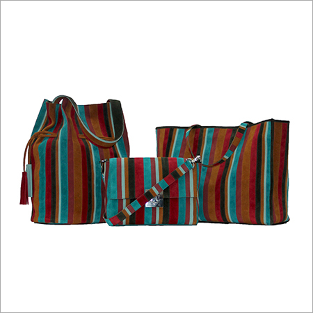 Multicolour Patch Work Suede Bag