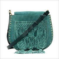 Boho Knotted Suede Bag