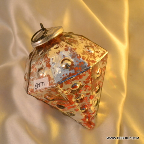 VintageGlow Clear Glass Ornament Set