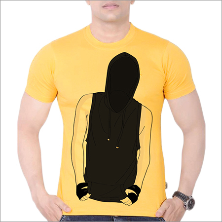 Men's Printed T-Shirt - Cotton, Short Sleeves, Polo Collar | Skin Friendly, Comfortable for All Seasons, Excellent Fitting, Unisex Design