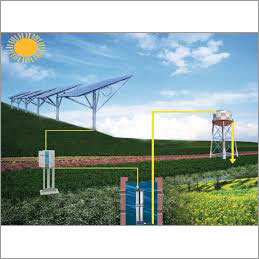 Solar Water Pumping System - Silicon Material 290x205x355 mm Dimensions Blue Color | Lightweight 15-25 kg Weight Compact 32x10x25 mm Size