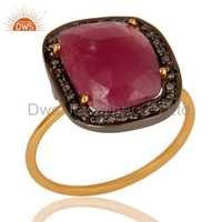 Natural Ruby Diamond Ring Jewelry Supplier