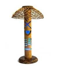 Bamboo Led Table Lamp With Shade - Handmade Eco-friendly Design | Durable, Lightweight, Easy To Clean, Non-toxic