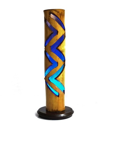 Non Toxic Bamboo Table Thick Led Lamp