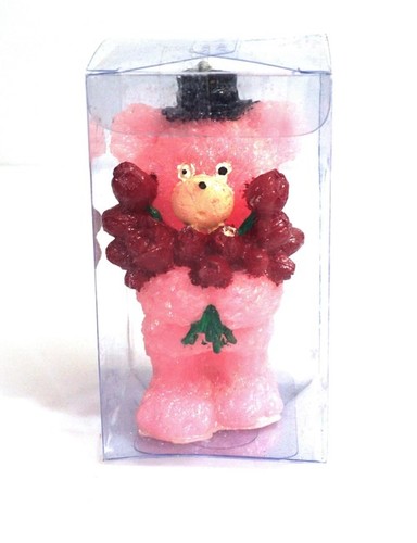 Taddy Bear Coloured Wax Candle - Handmade Paraffin Wax , Perfect Birthday Gift for Home Decor