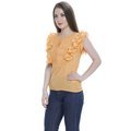 Orange Ruffle Top