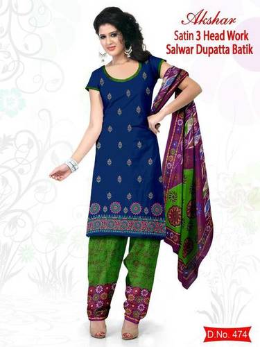 100% Hand Blok Wax Batik Fabric Dress