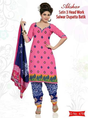 Hand Work Print Salwar Suit Dupatta / Jetpur