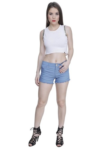 Blue Denim Shorts