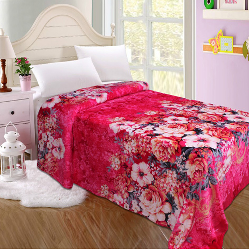 Fannel Blanket - 2438.4mm x 200cm, Pink Printed Flannel | Soft & Cozy for Adults, Children & Babies, Ideal for Home & Hotel