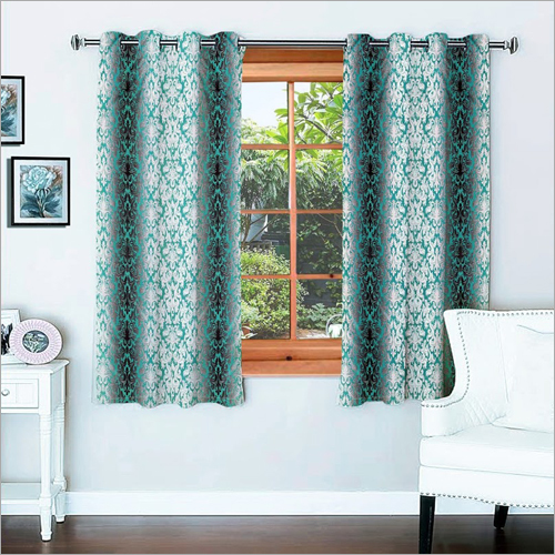 Green Signature Damask Aqua Window