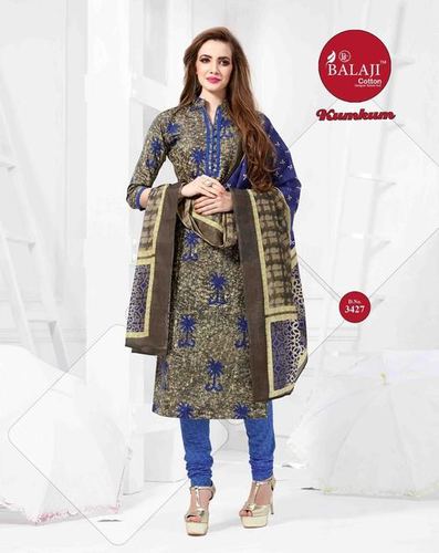 Cotton Printed Dress Material - 22 Pieces, Vibrant Colors with Designer Finish and Glamorous Style
