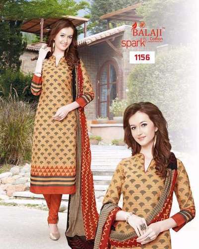 Printed Cotton Designer Suits Balaji Spark Vol-4
